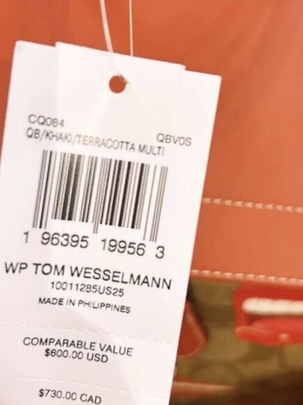 New Coach X Tom Wesselmann Tan Signature Canva Backpack Red Lip Print Bag Unisex - Picture 5 of 5
